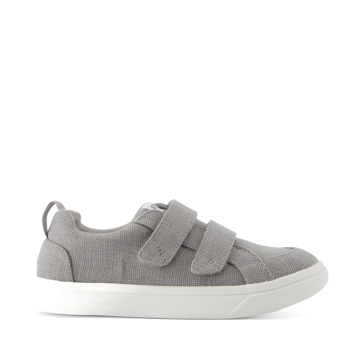 Cruz Double Strap Drizzle Grey Heritage Canvas Kids Sneaker – TOMS.com