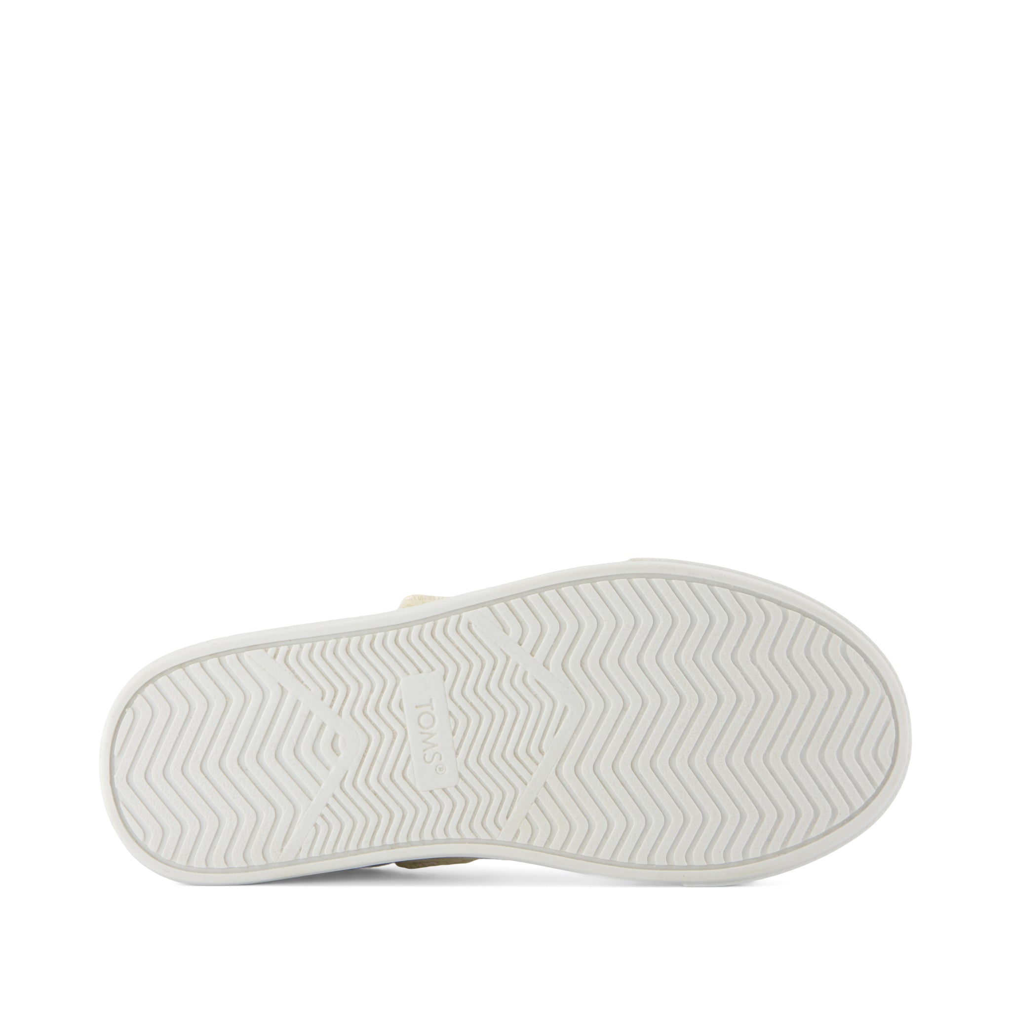 Cruz Lace-Up Kids Sneaker - Natural Iridescent Leopard Bottom Sole View