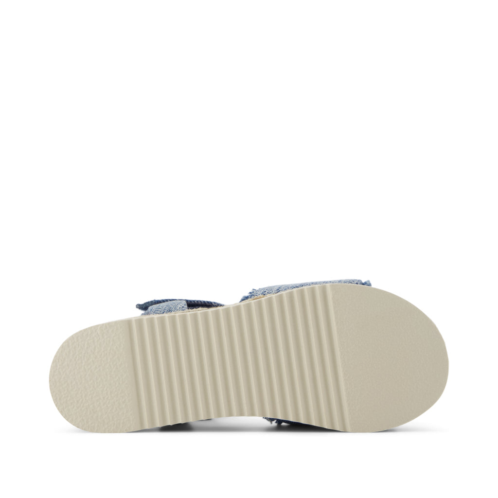 Diana Kids Sandal - Dark Sky Textured Denim Bottom Sole View