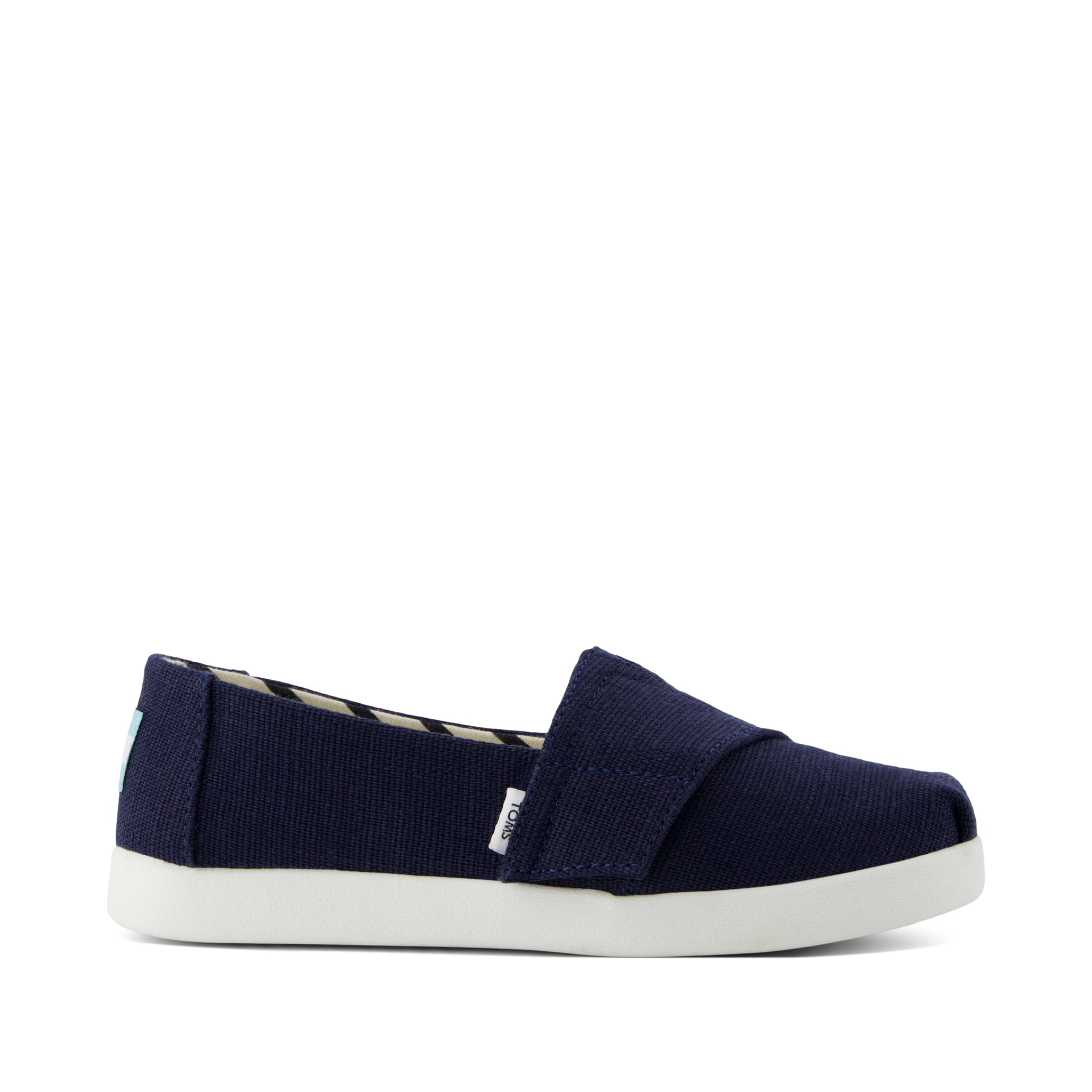Alpargata Classic Kids Shoe - Navy Heritage Canvas Side View