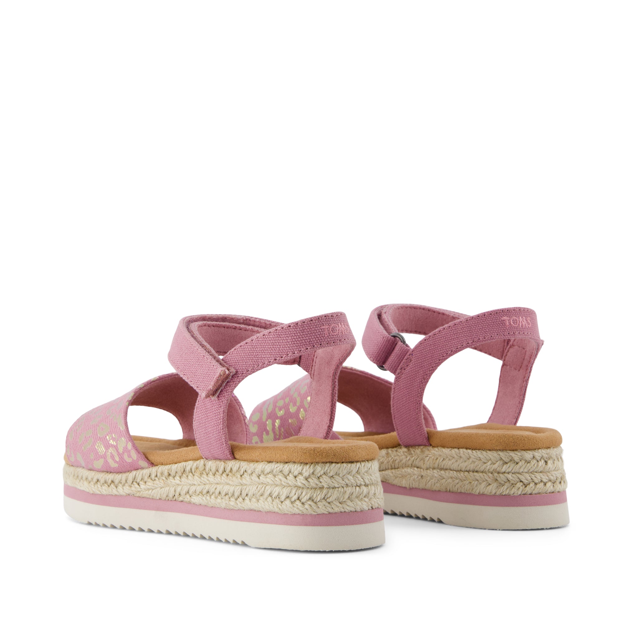 Diana Kids Sandal - Cosmic Pink Iridescent Leopard Back View