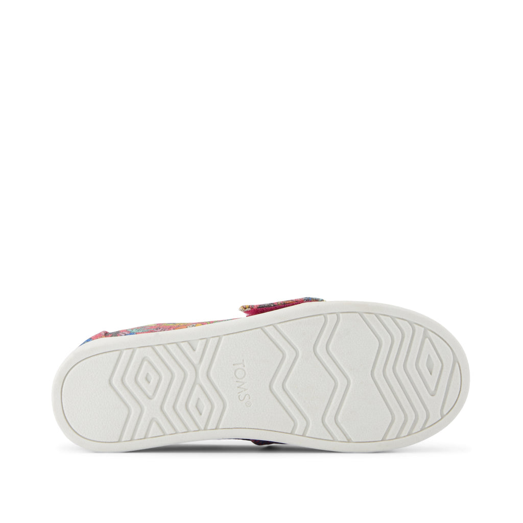 Alpargata Classic Kids Shoe - Fuchsia Birds of Paradise Print Bottom Sole View