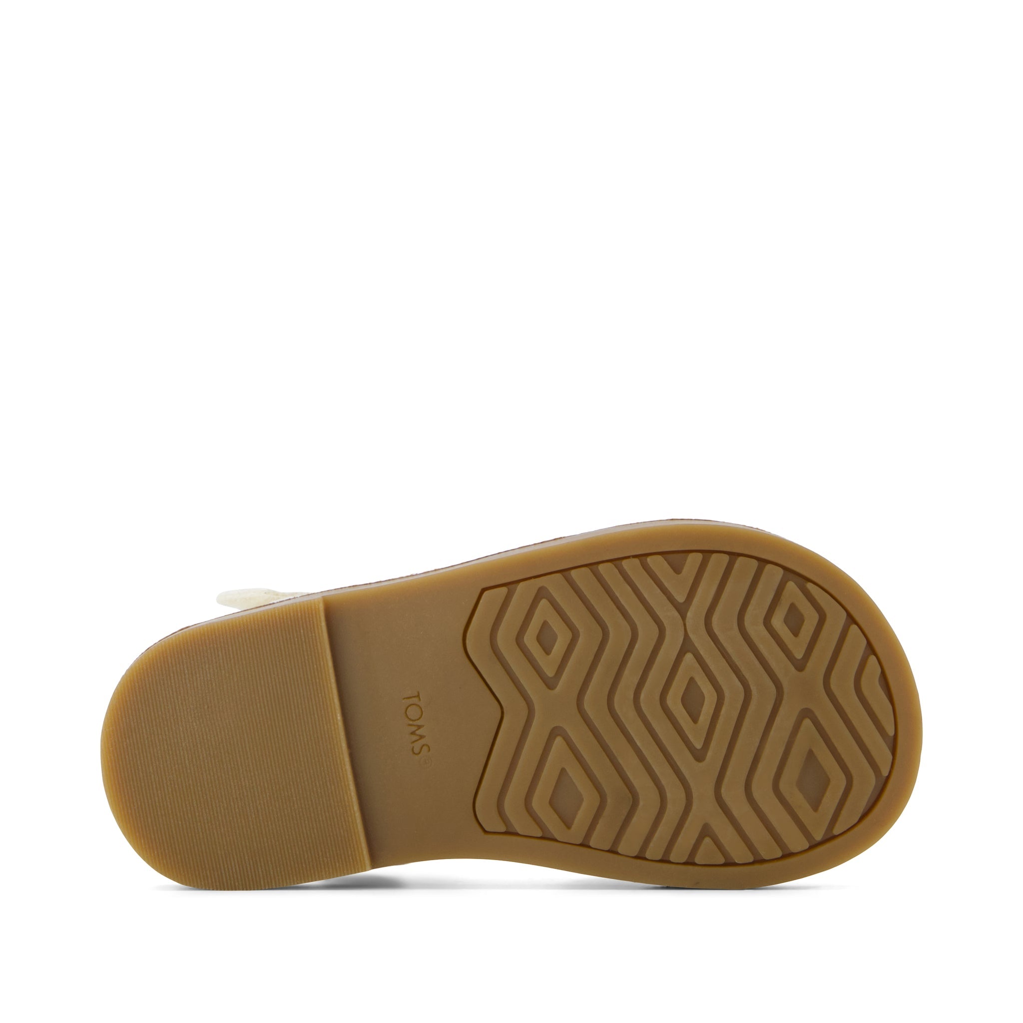 Remi Ankle Strap Toddler Sandal - Egret Botanical Eyelet Bottom Sole View