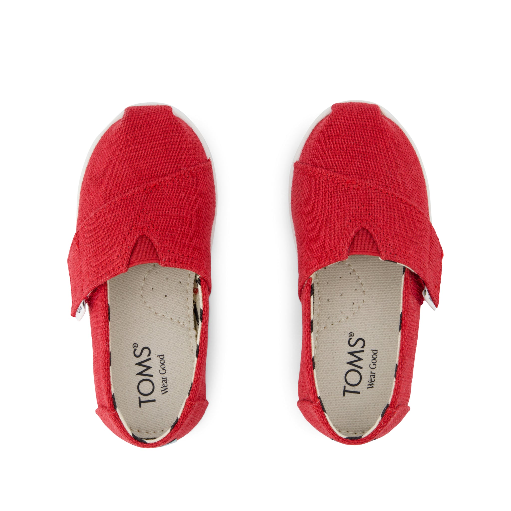 Alpargata Classic Toddler Shoe - Red Heritage Canvas Top View