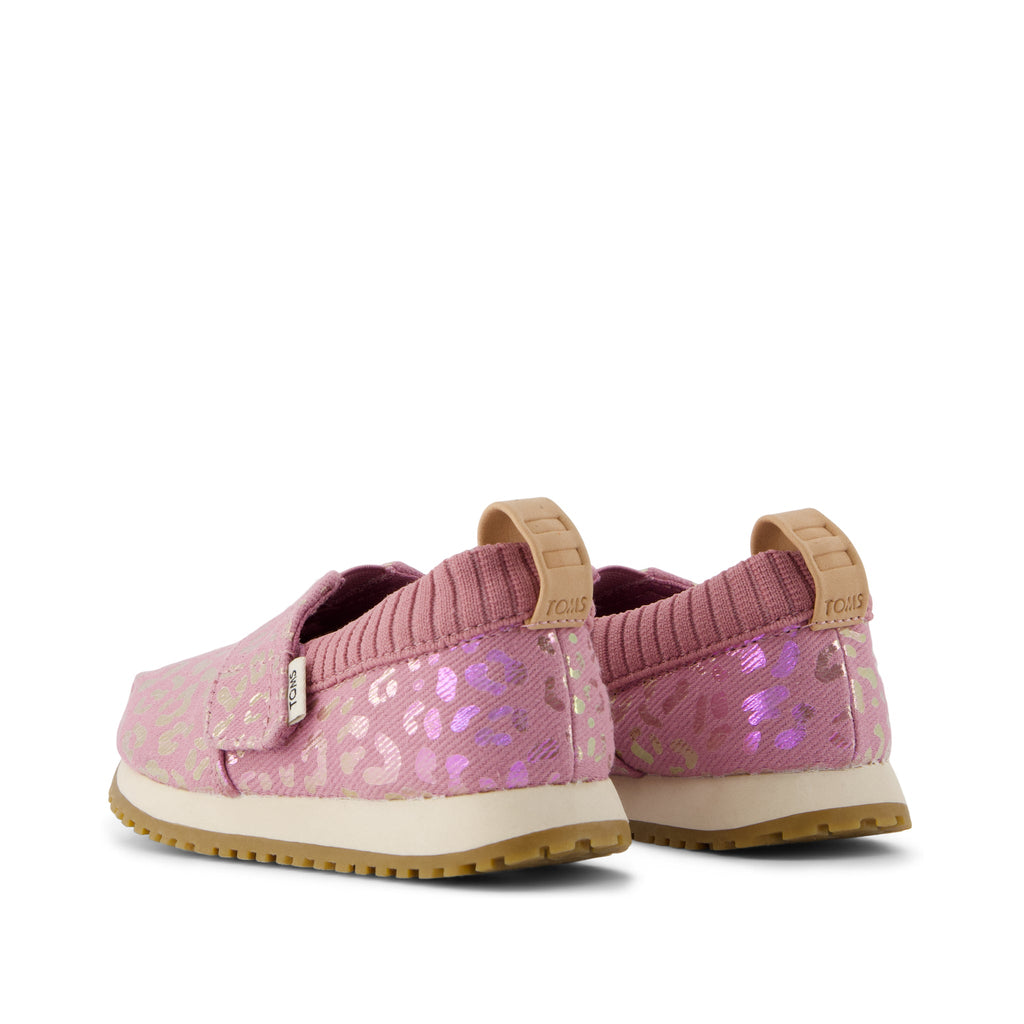 Resident Toddler Sneaker - Cosmic Pink Iridescent Leopard Back View