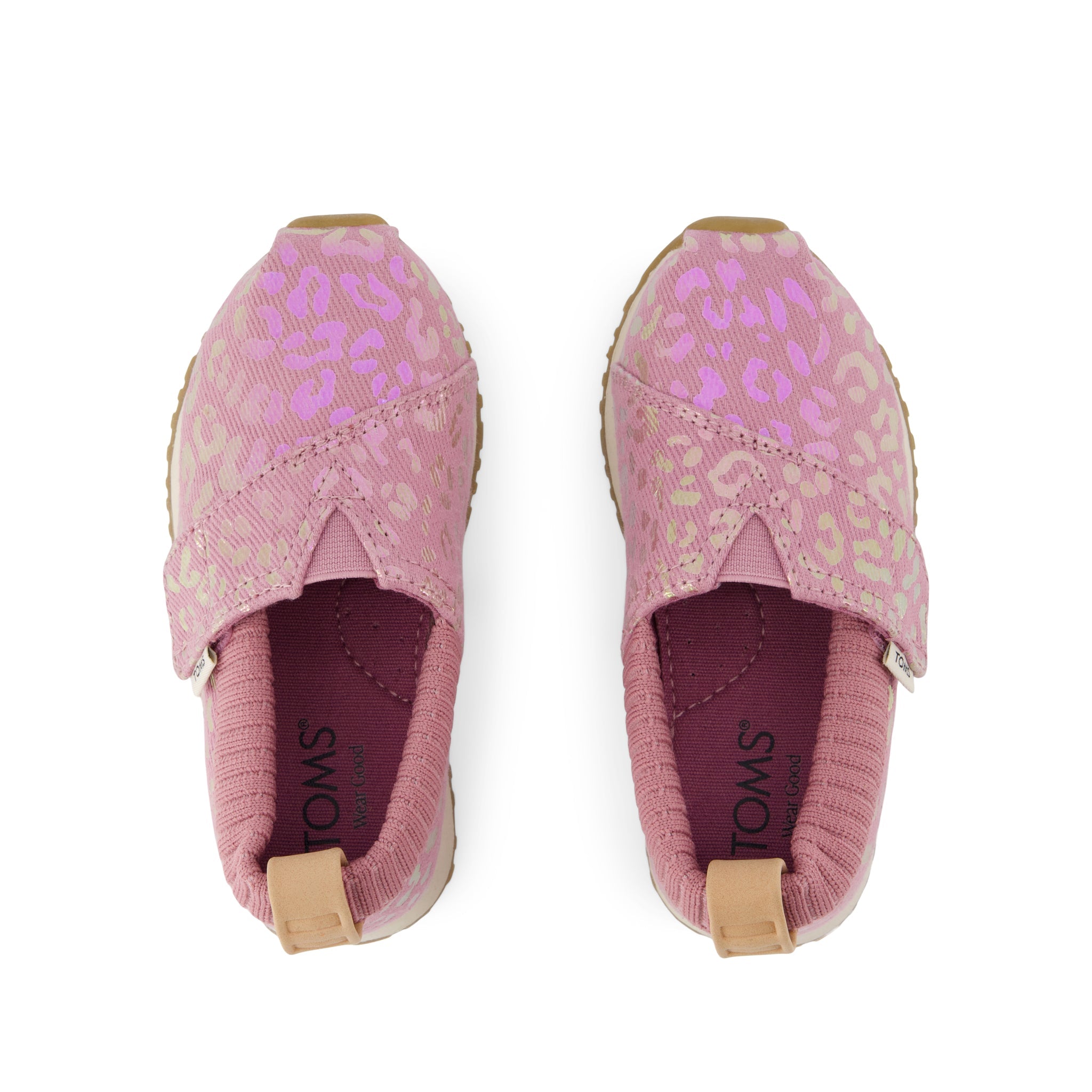 Resident Toddler Sneaker - Cosmic Pink Iridescent Leopard Top View