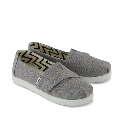 Alpargata Classic Toddler Shoe - Drizzle Grey Heritage Canvas Front View