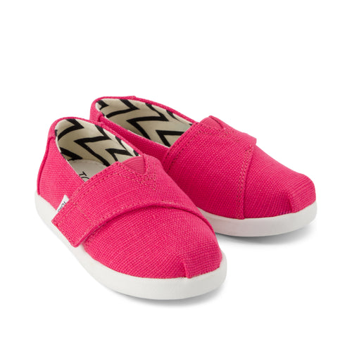 Alpargata Classic Toddler Shoe - Fuchsia Heritage Canvas Front View