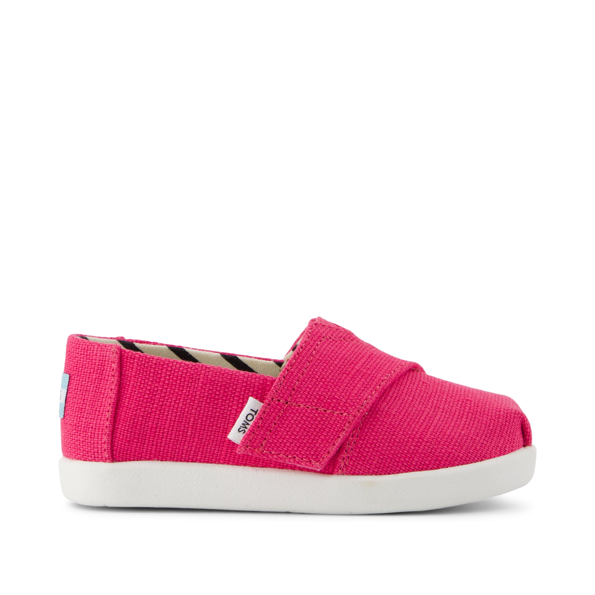 Alpargata Classic Toddler Shoe - Fuchsia Heritage Canvas Side View