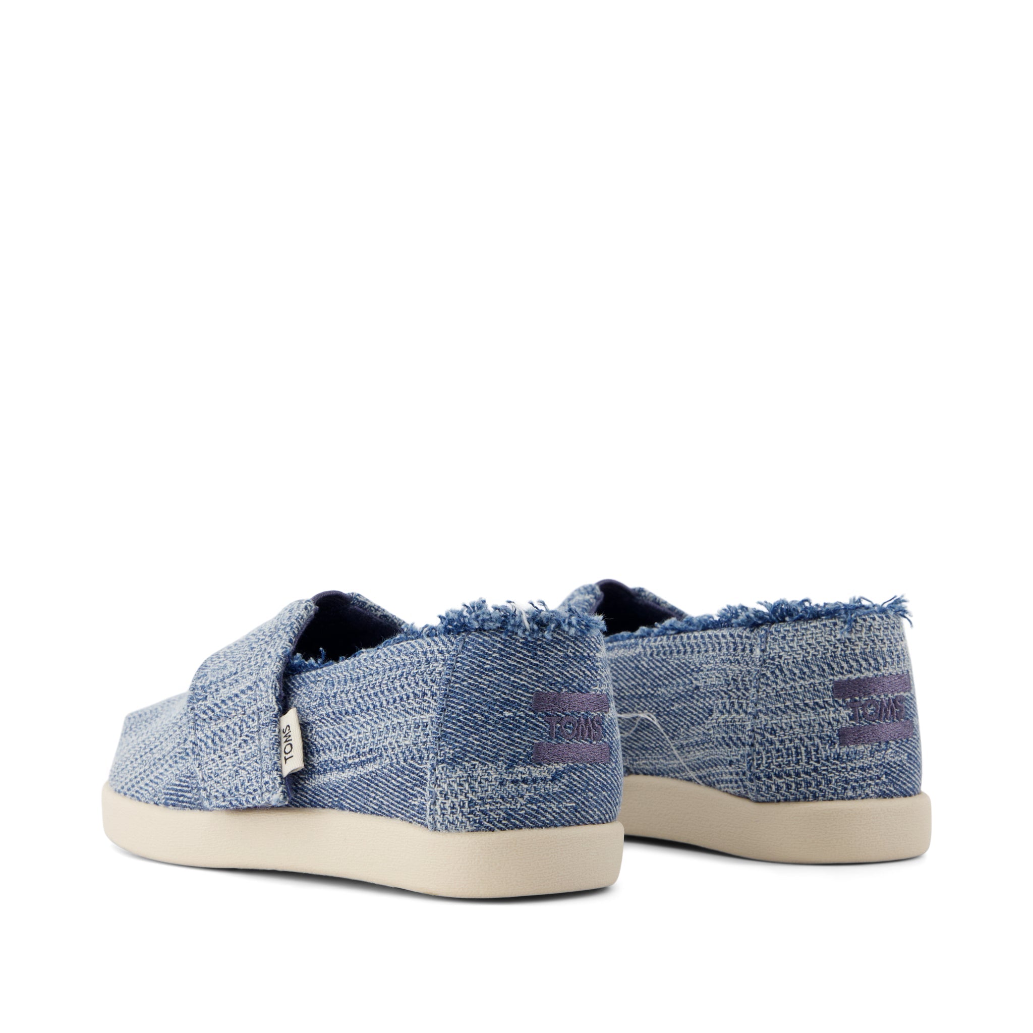 Alpargata Classic Toddler Shoe - Dark Sky Textured Denim Back View