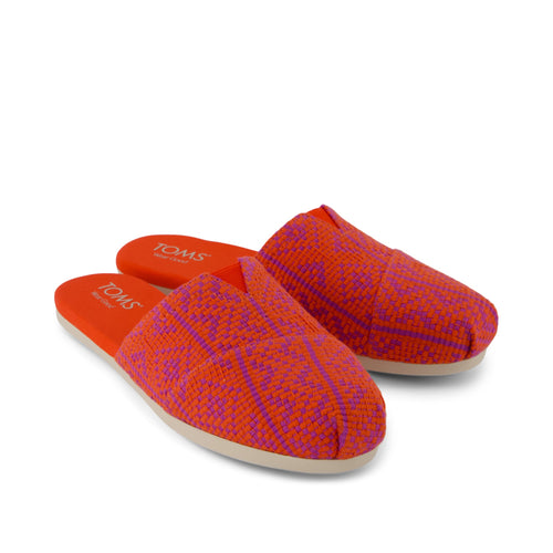 Alpargata Mule - Flame Diamond Global Woven Front View