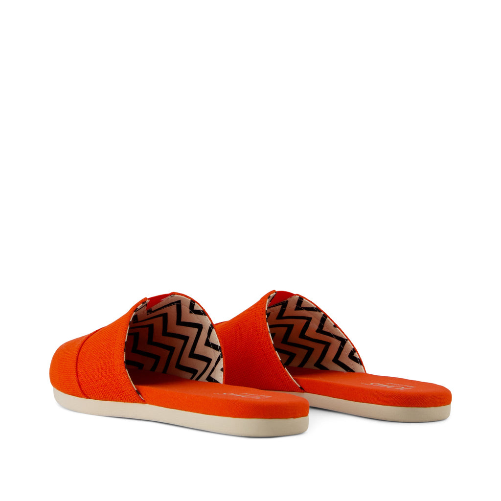 Alpargata Mule - Flame Heritage Canvas Back View