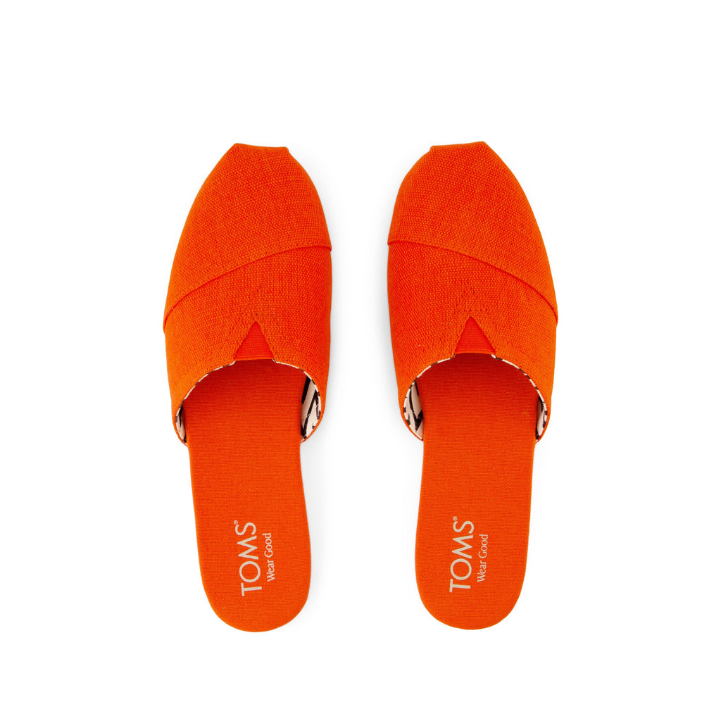 Alpargata Mule - Flame Heritage Canvas Top View