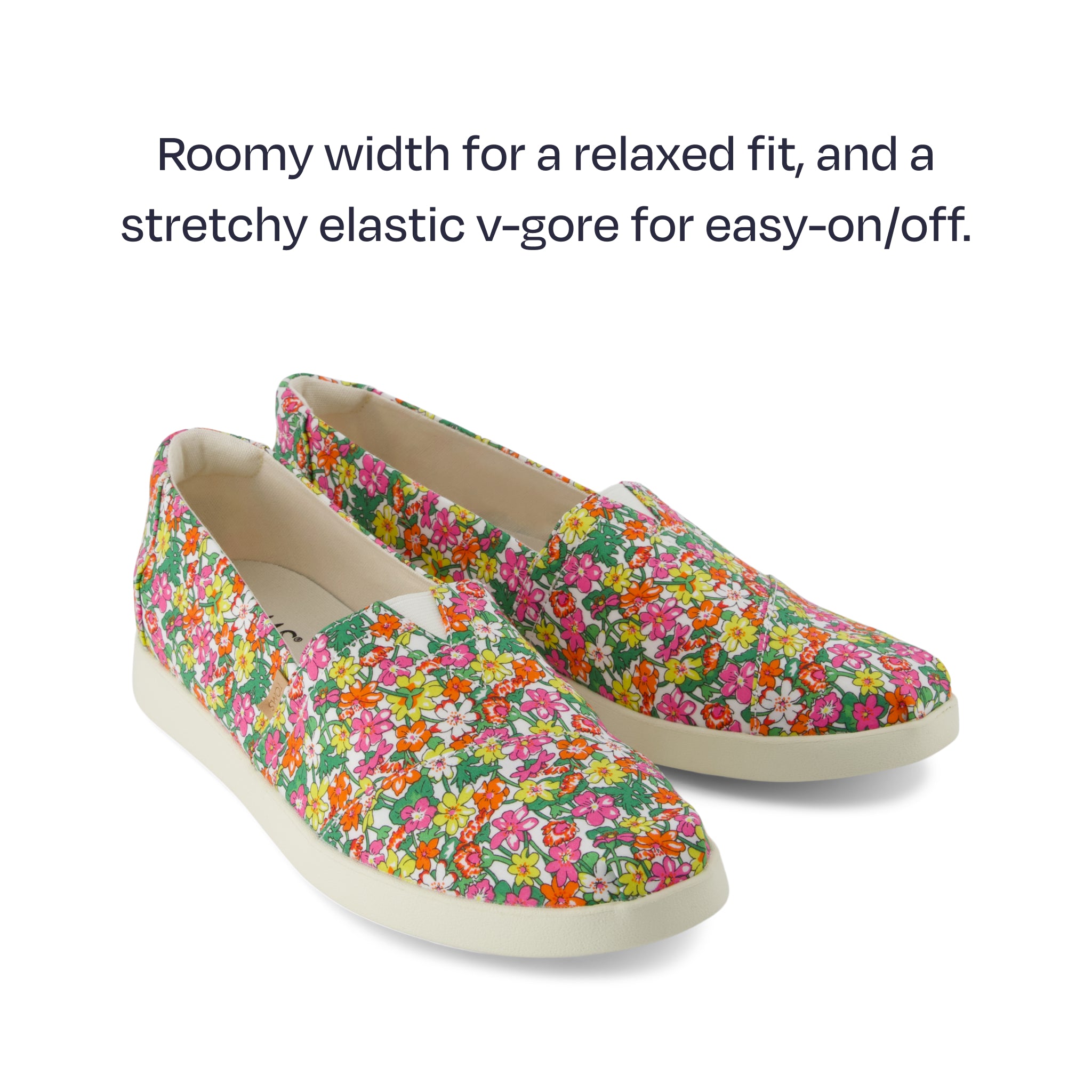  alpargata plus - roomy width for a relaxed fit, and a stretchy elastic v-gore for easy on/off.
