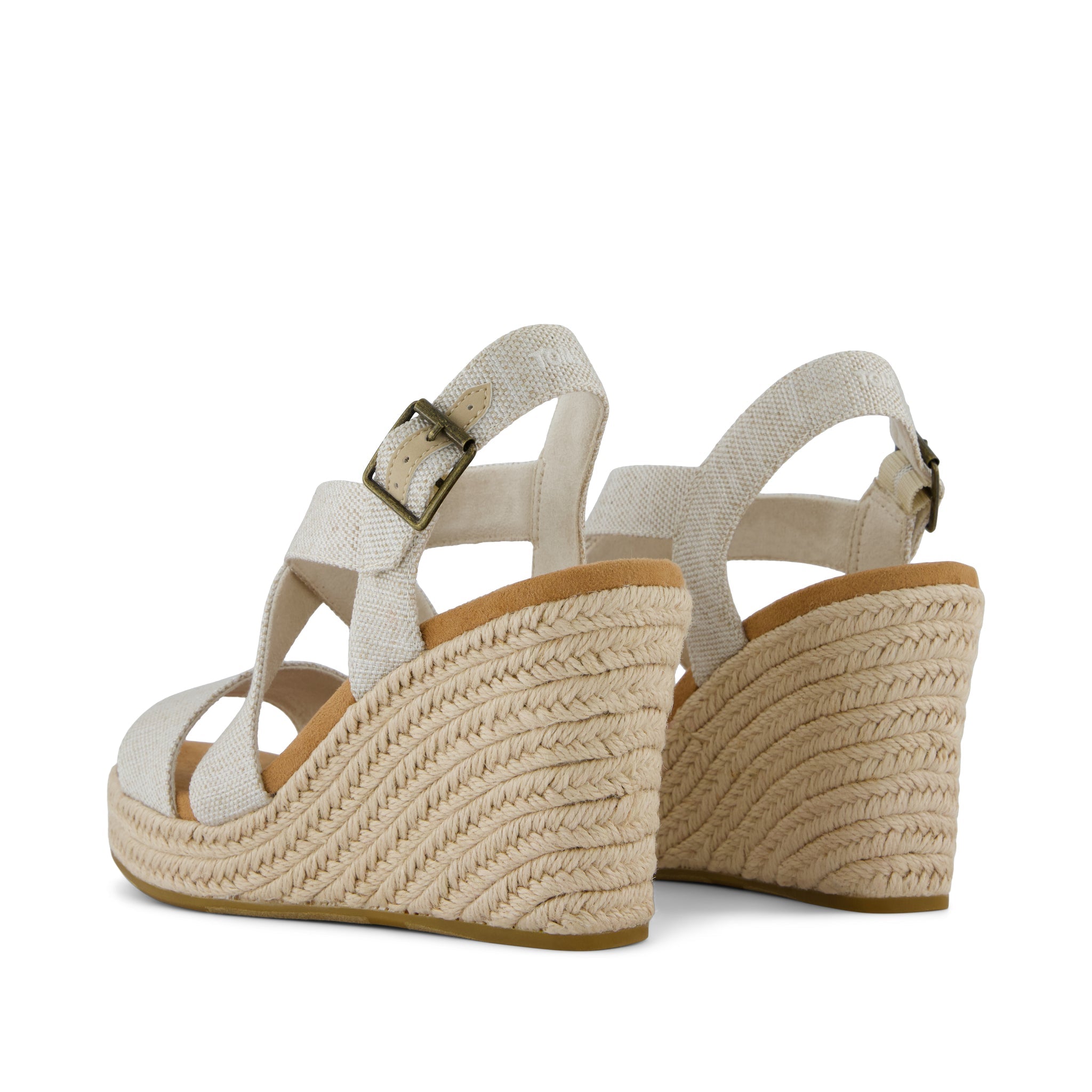 Alondra Wedge Sandal - Yarn Dye and Jute Wrap Back View