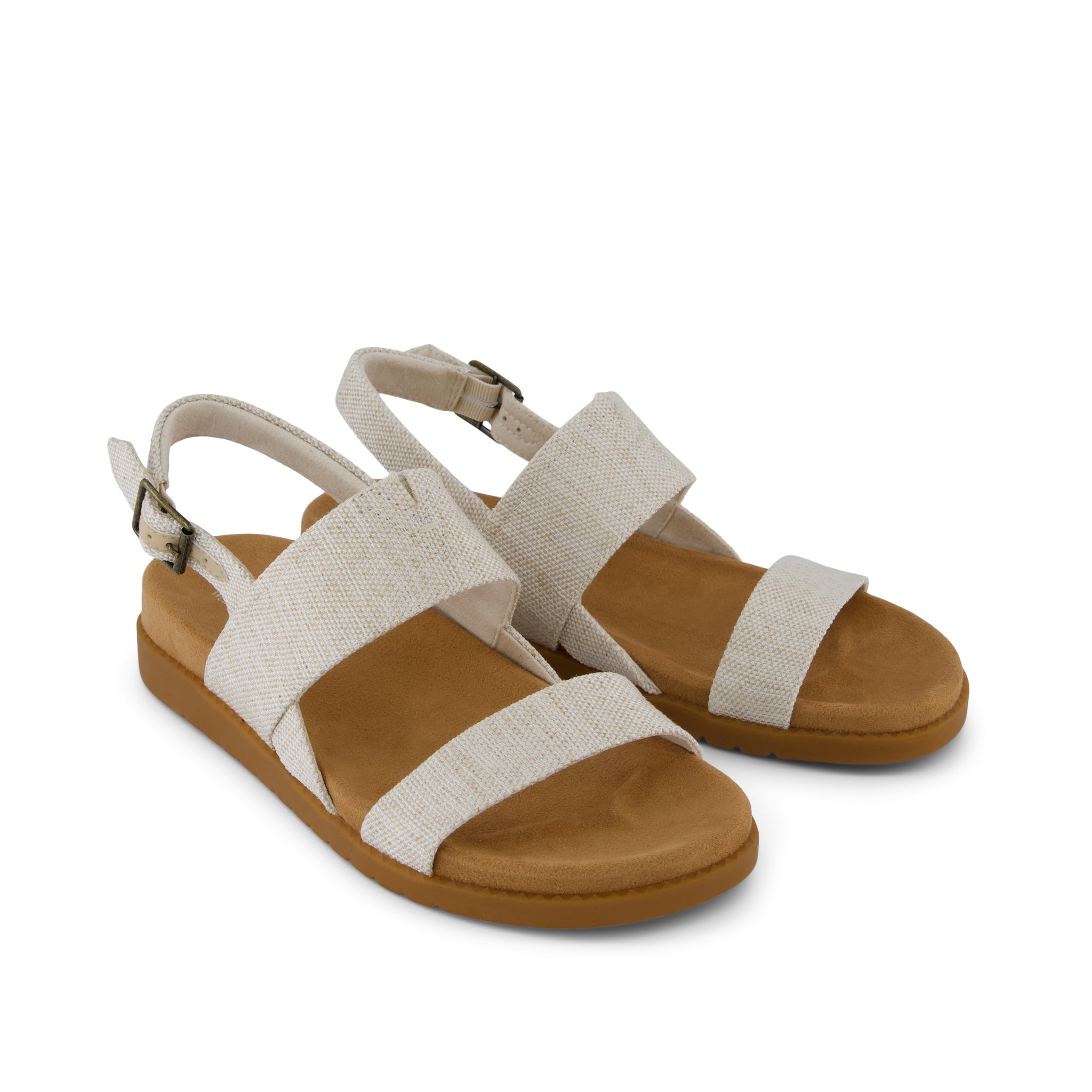 Marin Strap Sandal - Natural Yarn Dye Front View