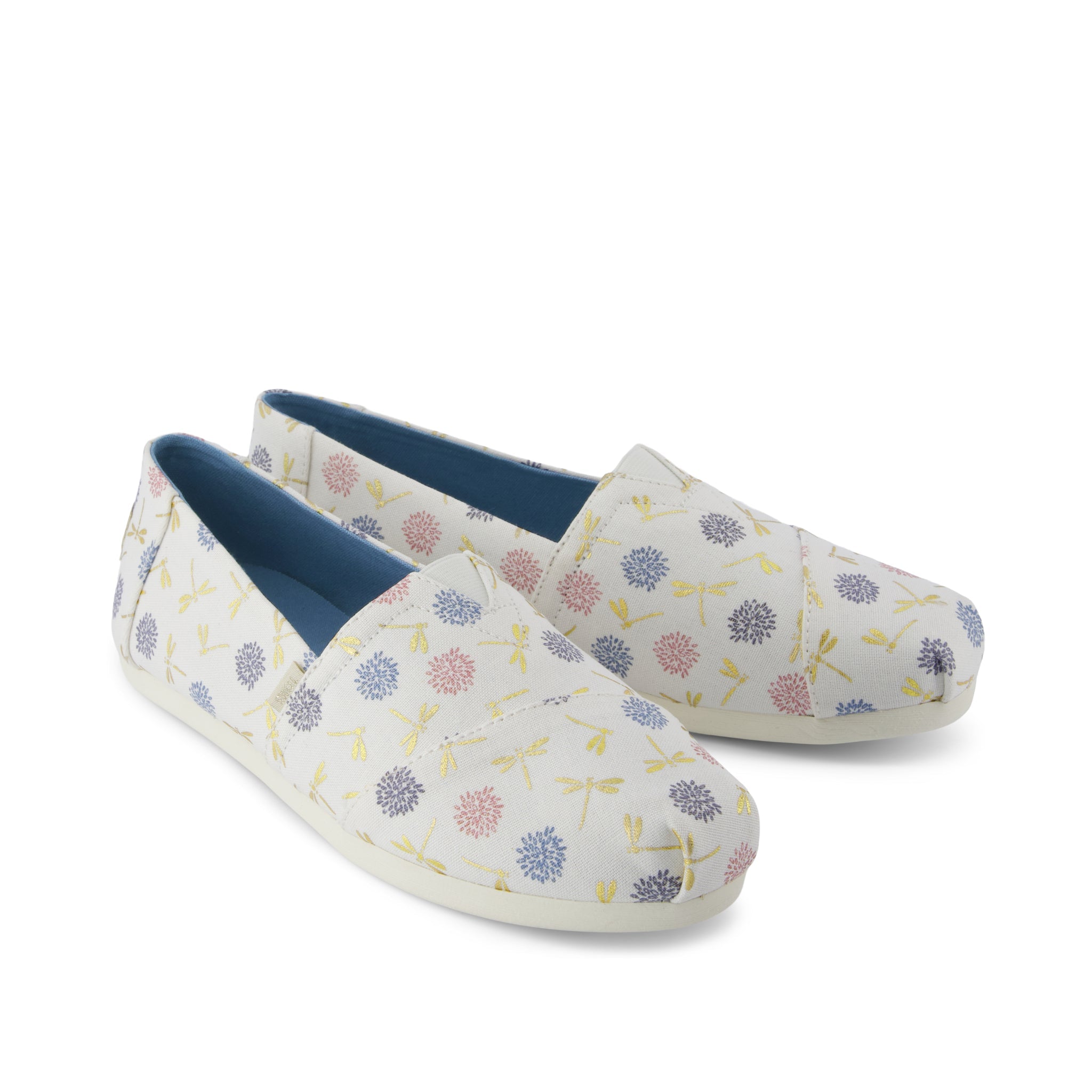 Alpargata Classic - Egret Dragonflies Print  Front View