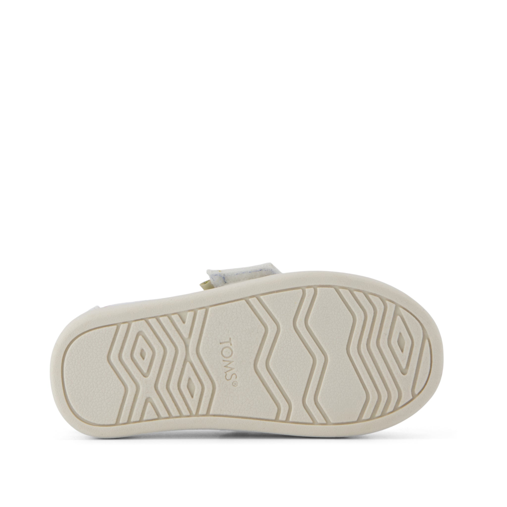 Alpargata Classic Toddler Shoe - Egret Dragonflies Printed Canvas  Bottom Sole View