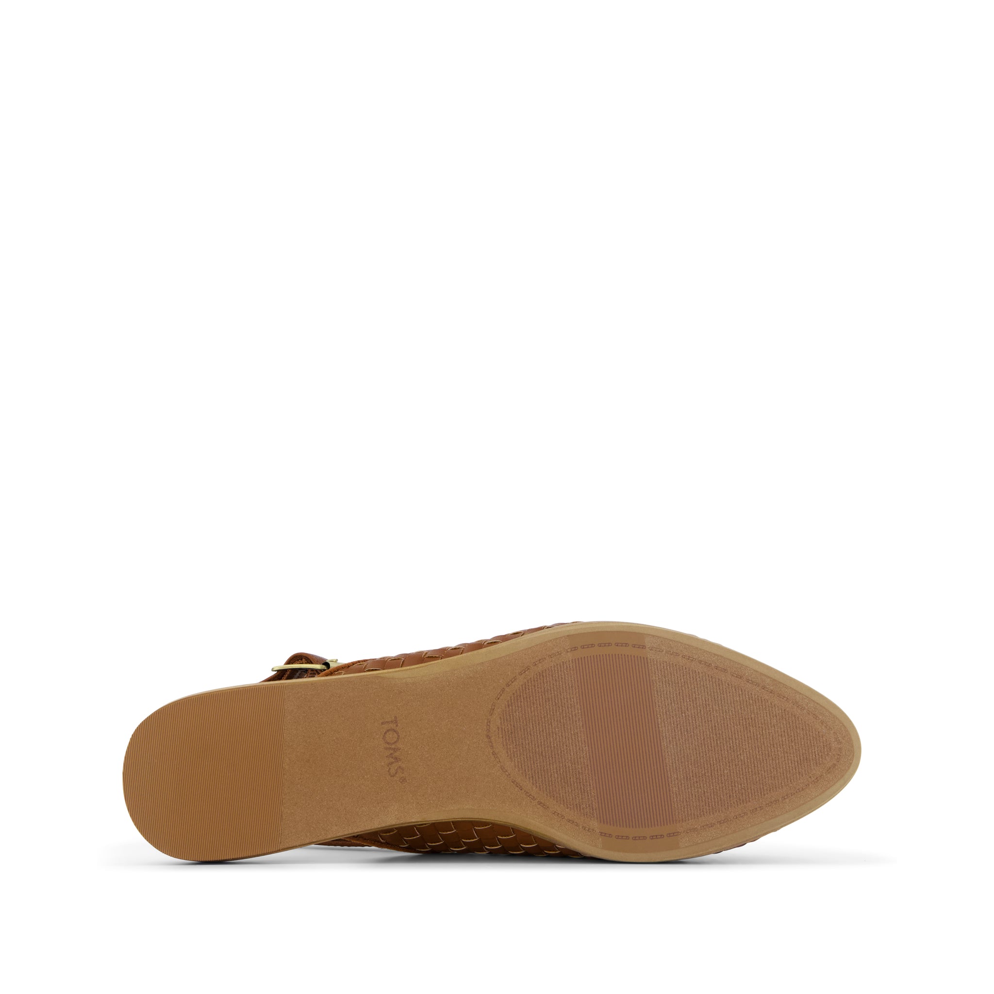 Womens Jade Slingback Flat Amber Brown Basketweave