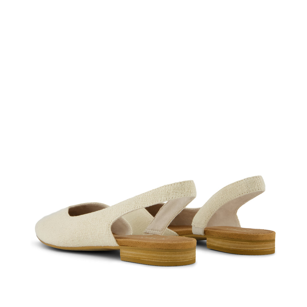 Alene Slingbback Flat - Natural Back View