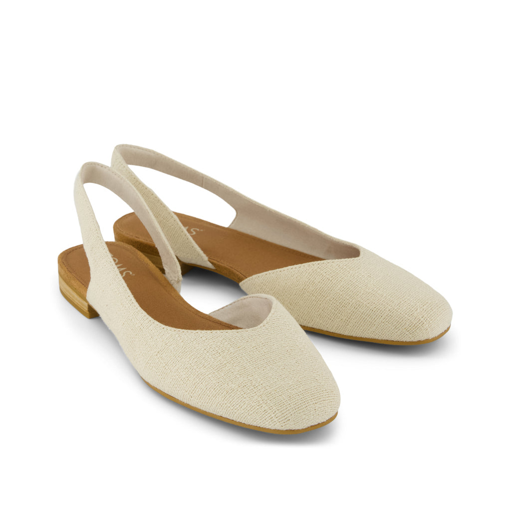 Alene Slingbback Flat - Natural Front View