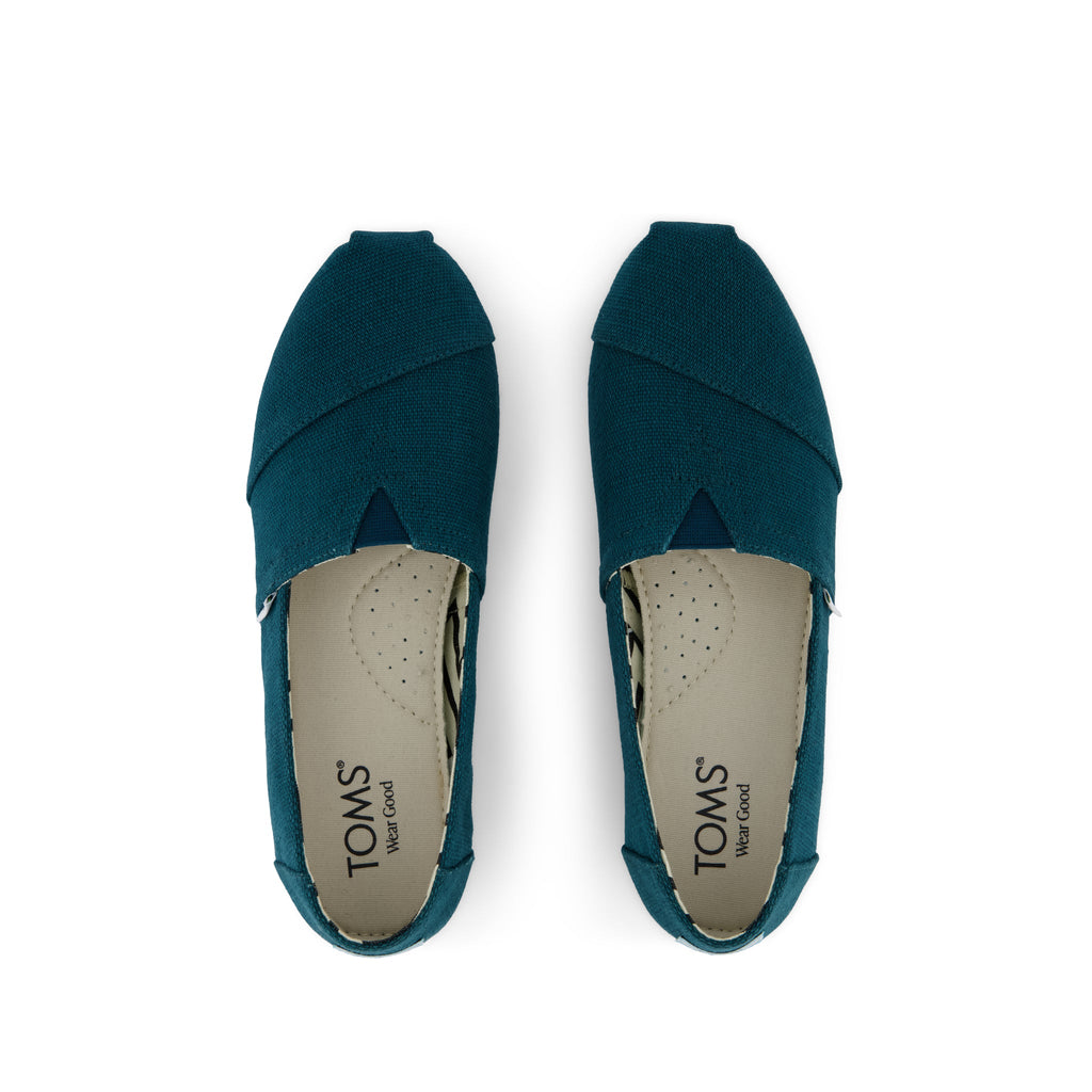 Alpargata Classic - Dark Teal Heritage Canvas Top View