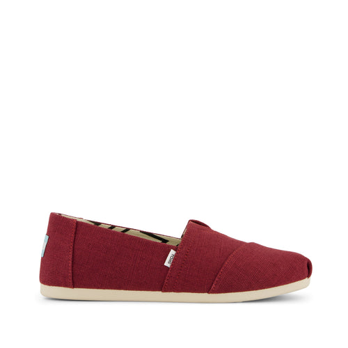 Alpargata Classic - Ruby Heritage Canvas Side View