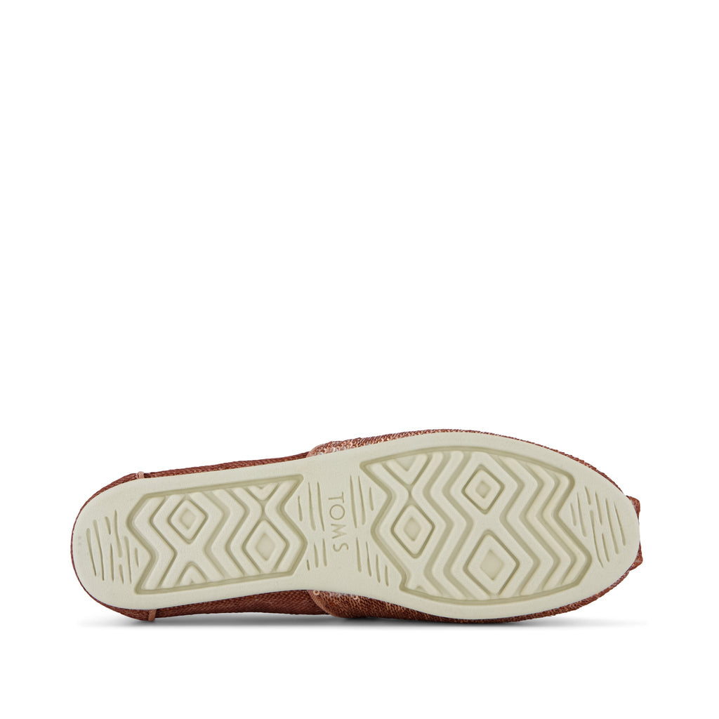 Alpargata Classic - Cafe Creme Metallic Sequins Bottom Sole View