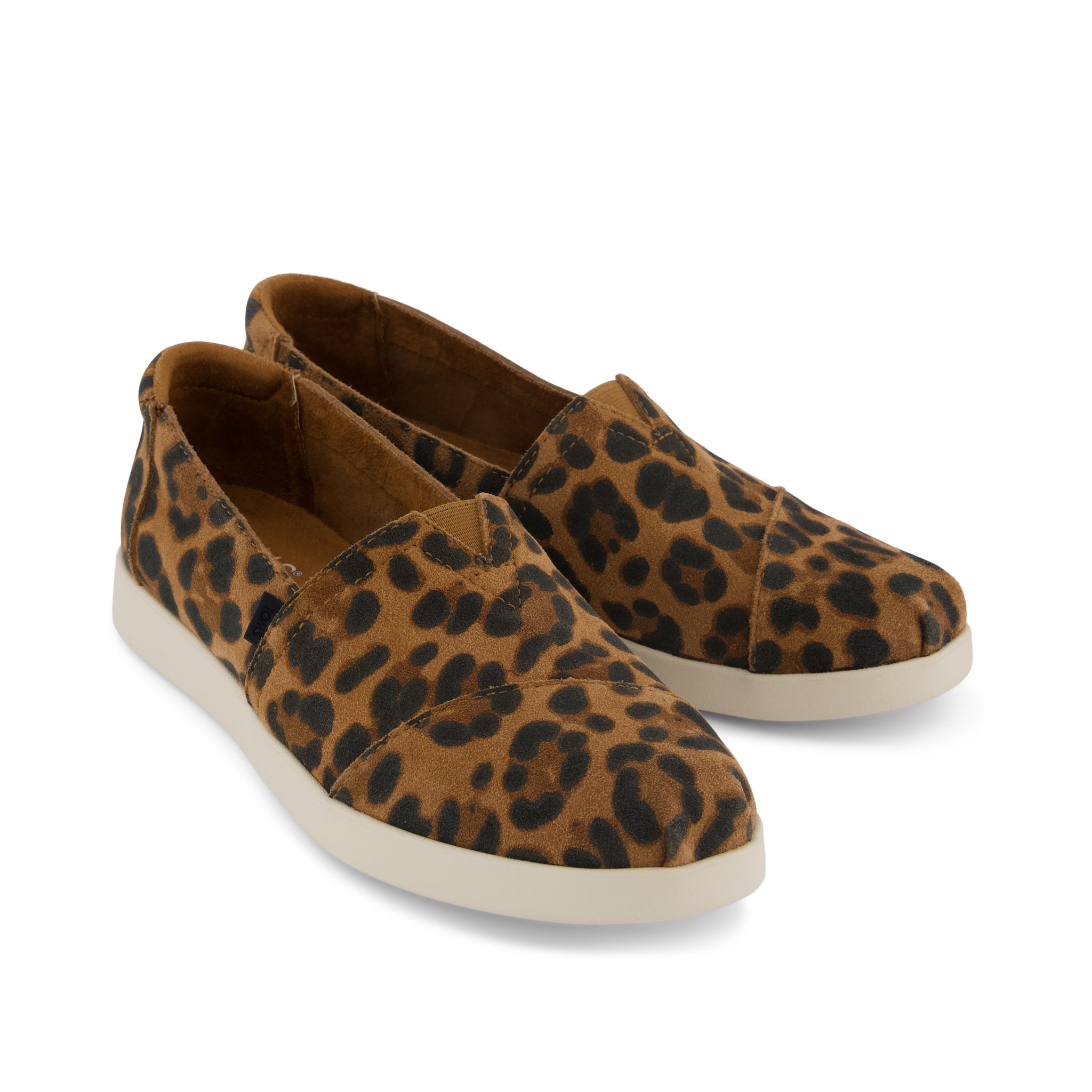 Alpargata Plus - Brown Sugar Leopard Print Suede Front View