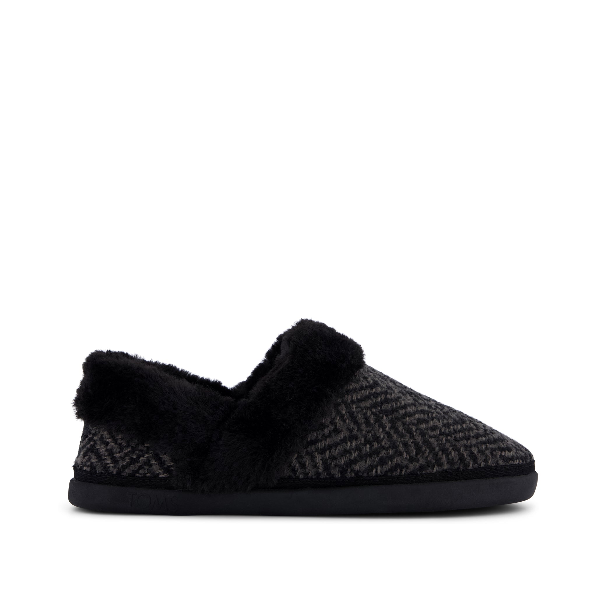 Womens Oslo Convertible Slipper Black Herringbone – TOMS.com Womens Oslo Convertible Slipper Black Herringbone – TOMS.com