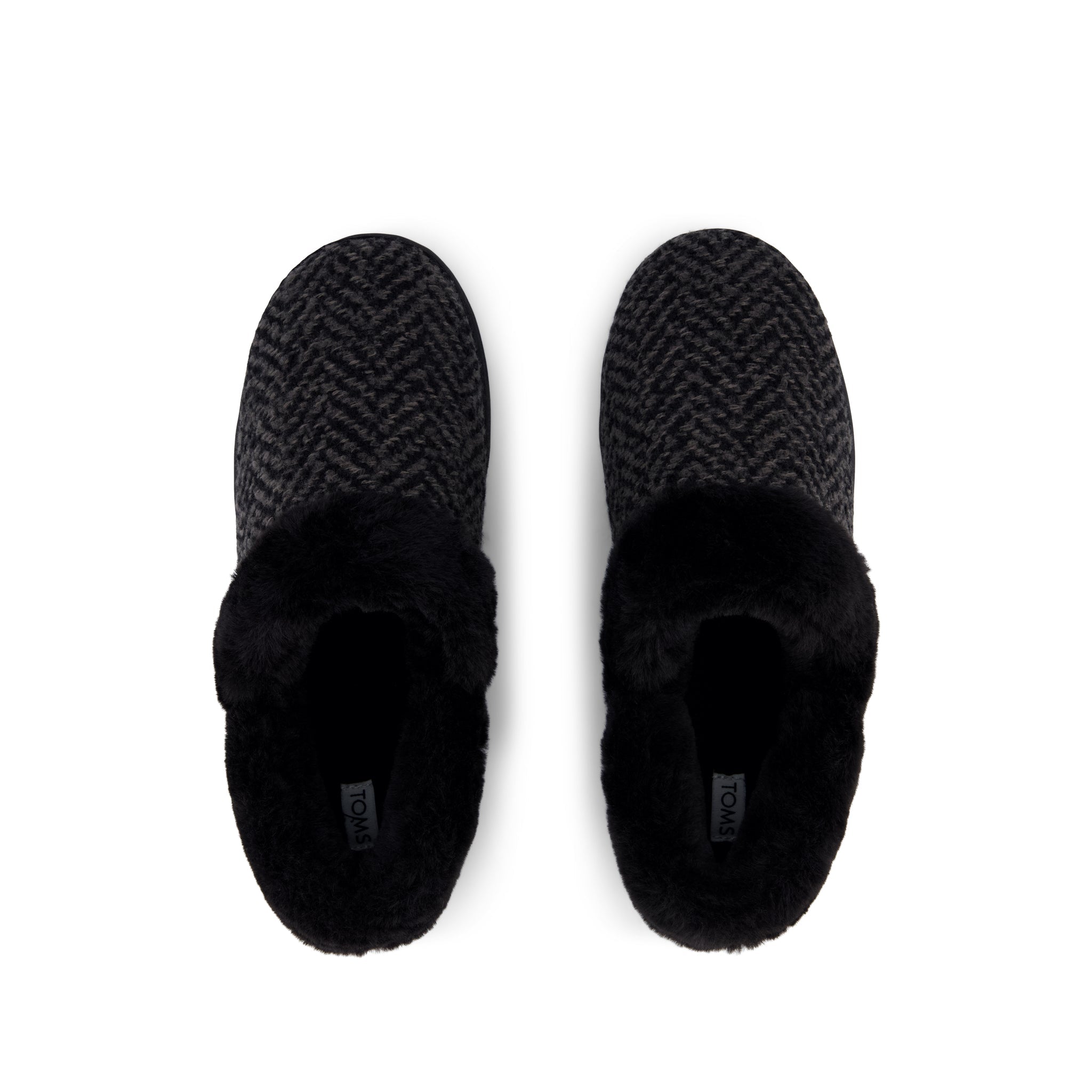 Womens Oslo Convertible Slipper Black Herringbone – TOMS.com