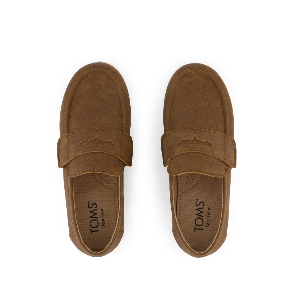 Oliver Kids Loafer - Toffee Microsuede Top View