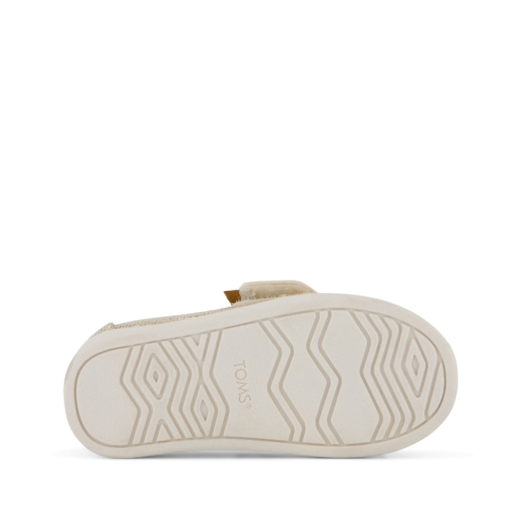 Alpargata Classic Toddler Shoe - Champagne Mini Sequins Bottom Sole View