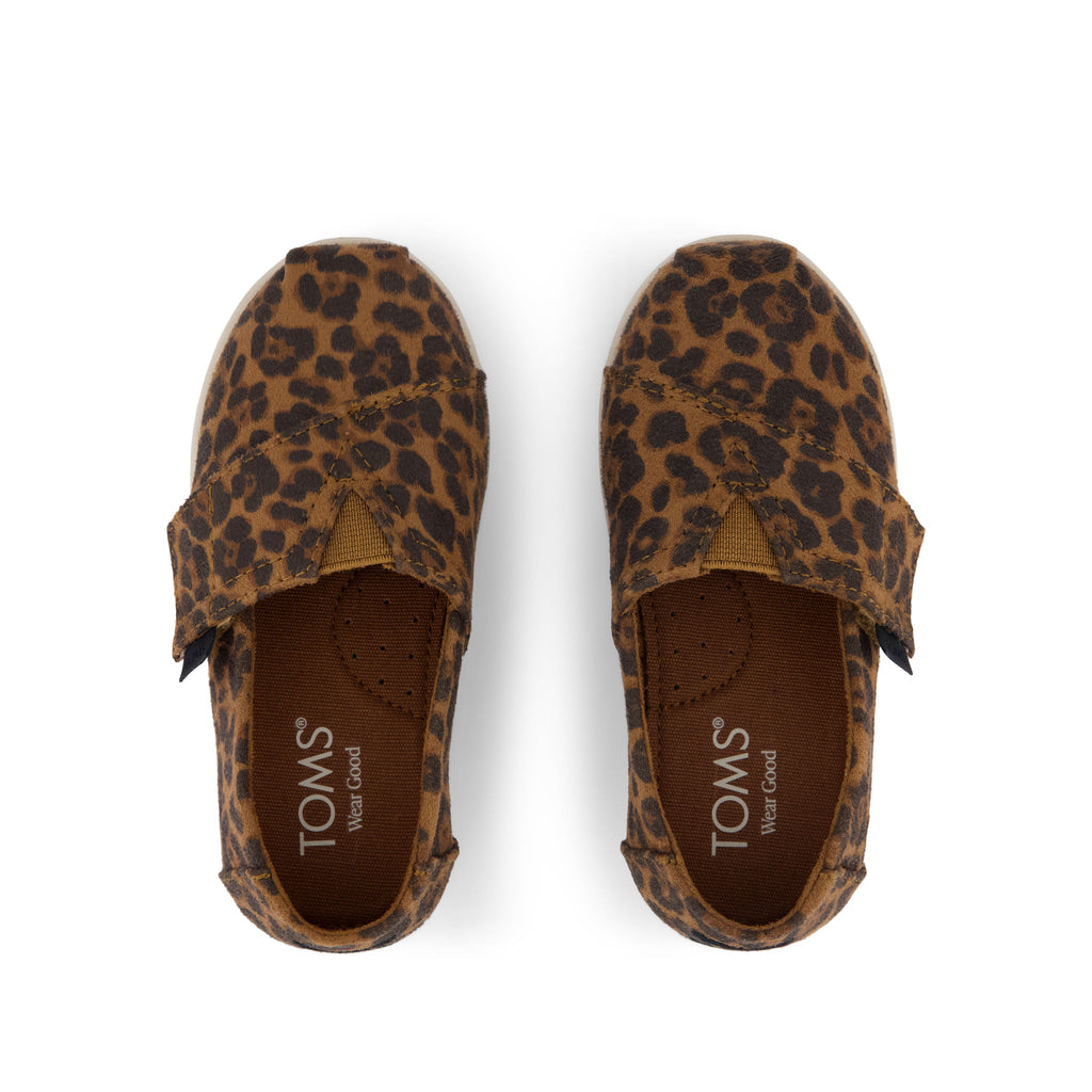 Alpargata Classic Toddler Shoe - Brown Sugar Leopard Print Top View