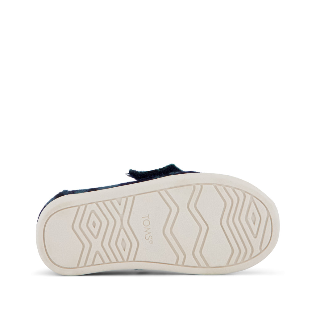Alpargata Classic Toddler Shoe - Navy Plaid Bottom Sole View