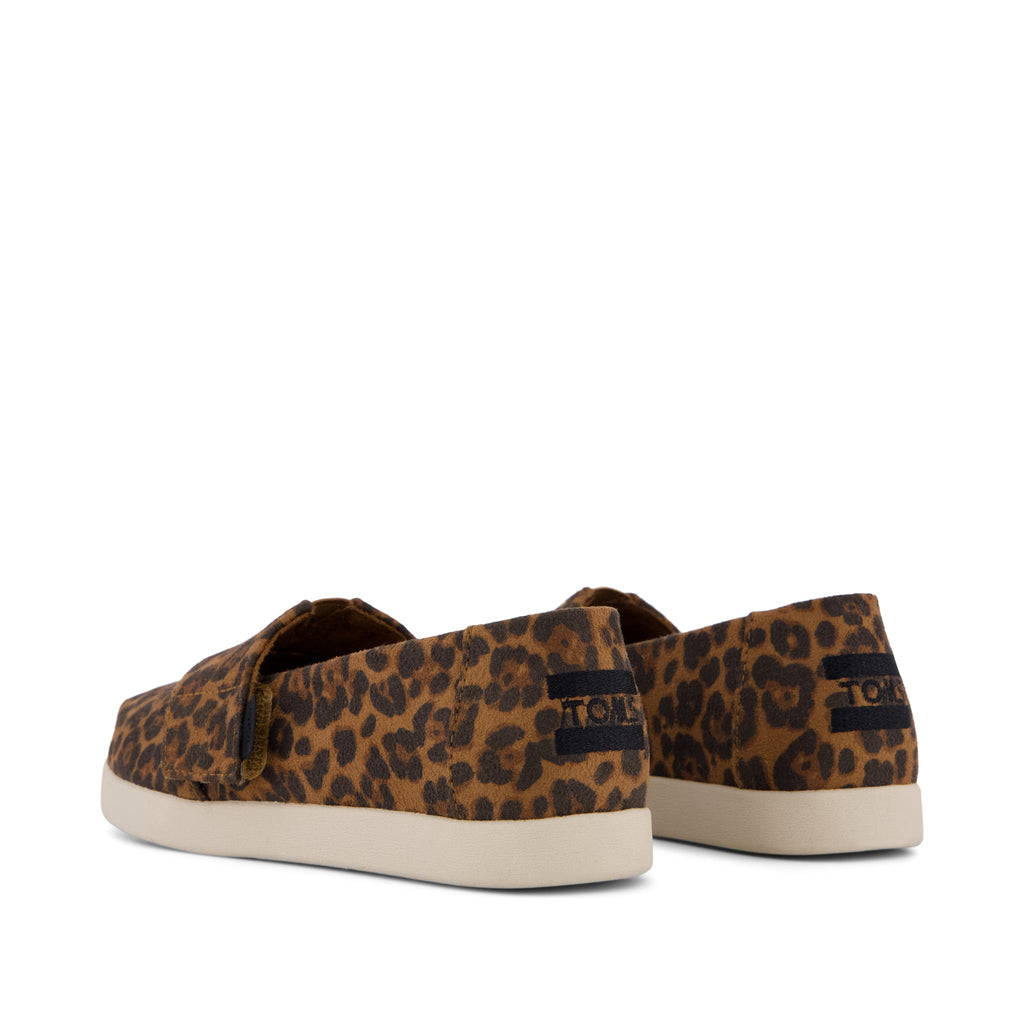 Alpargata Classic Kids Shoe - Brown Sugar Leopard Print Back View