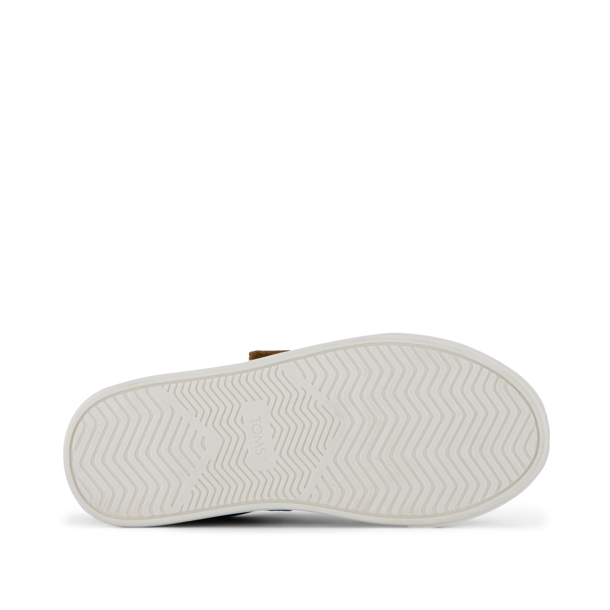 Cruz Double Strap Kids Sneaker - Toffee Microsuede Bottom Sole View