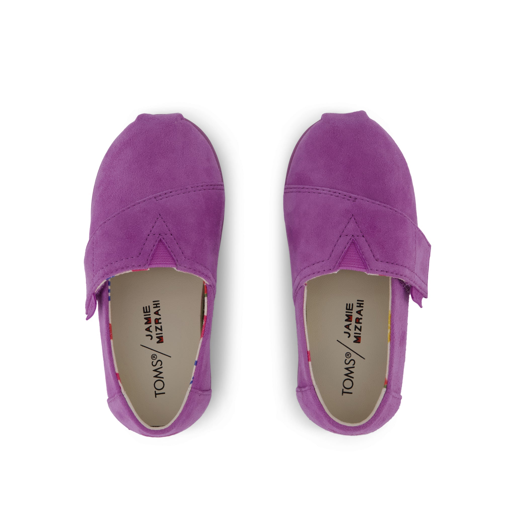 TOMS x Jamie Mizrahi Alpargata Classic Pink Suede Toddler Shoe