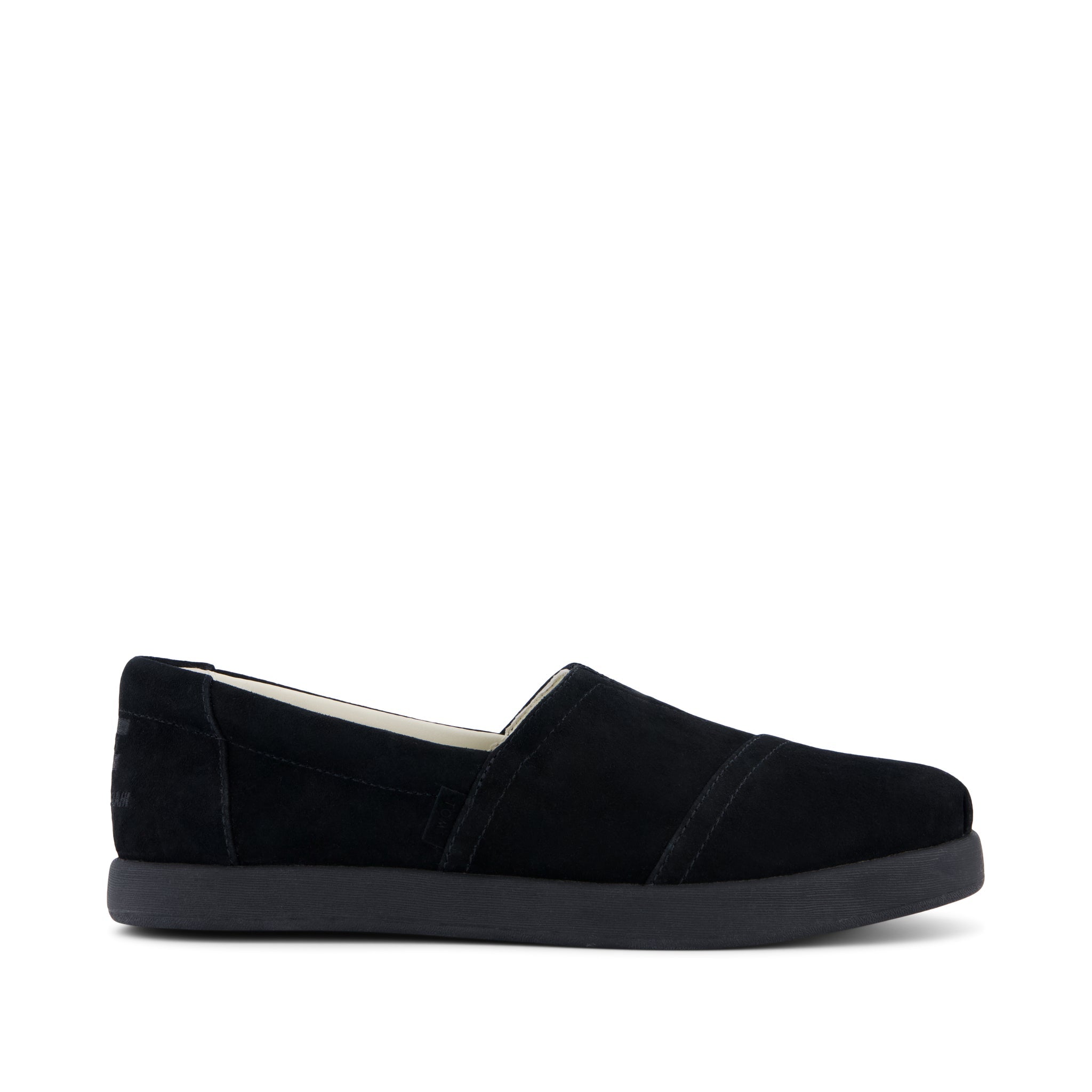 TOMS x Jamie Mizrahi Alp FWD  - Black Suede Side View