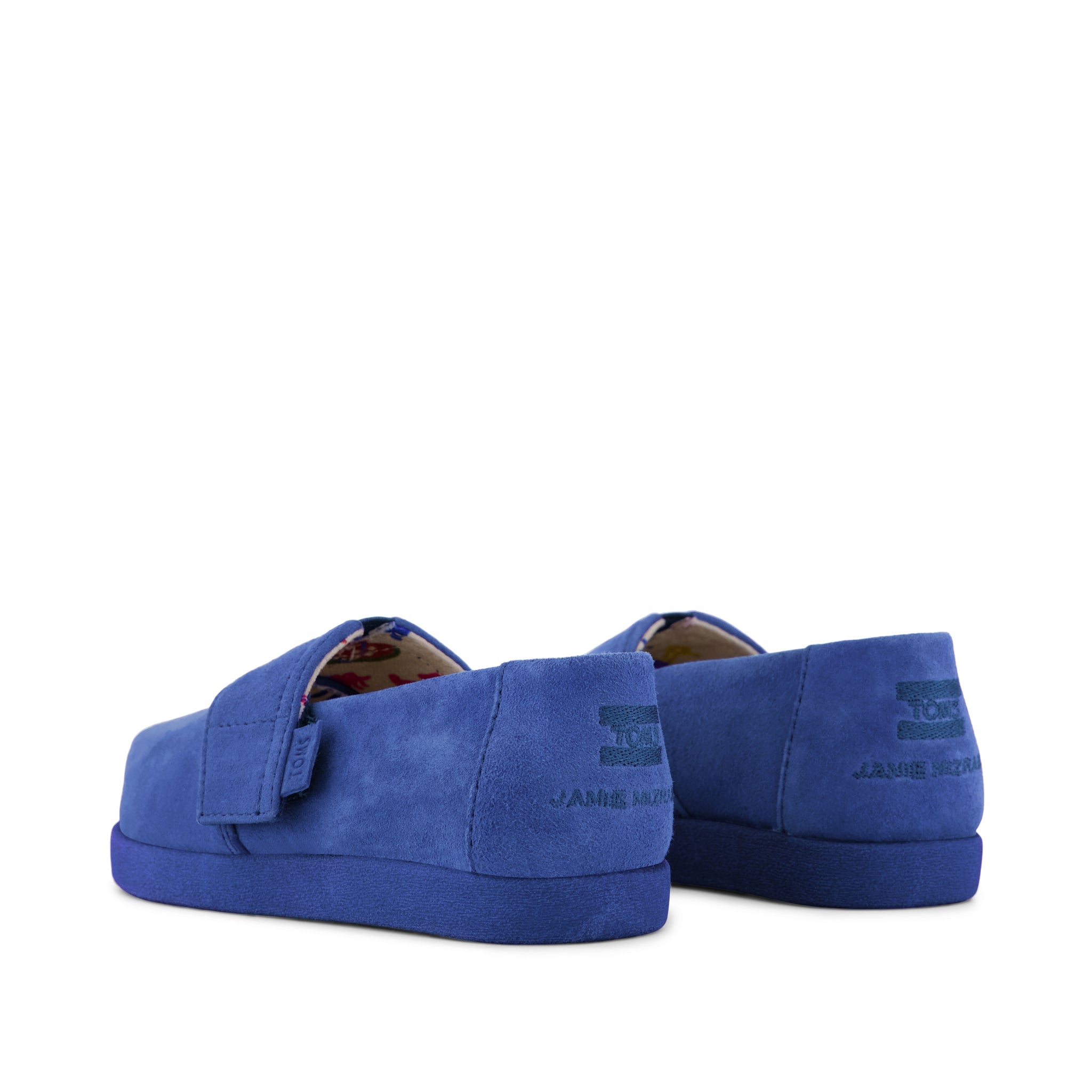 TOMS x Jamie Mizrahi Alpargata Classic Blue Suede Toddler Shoe
