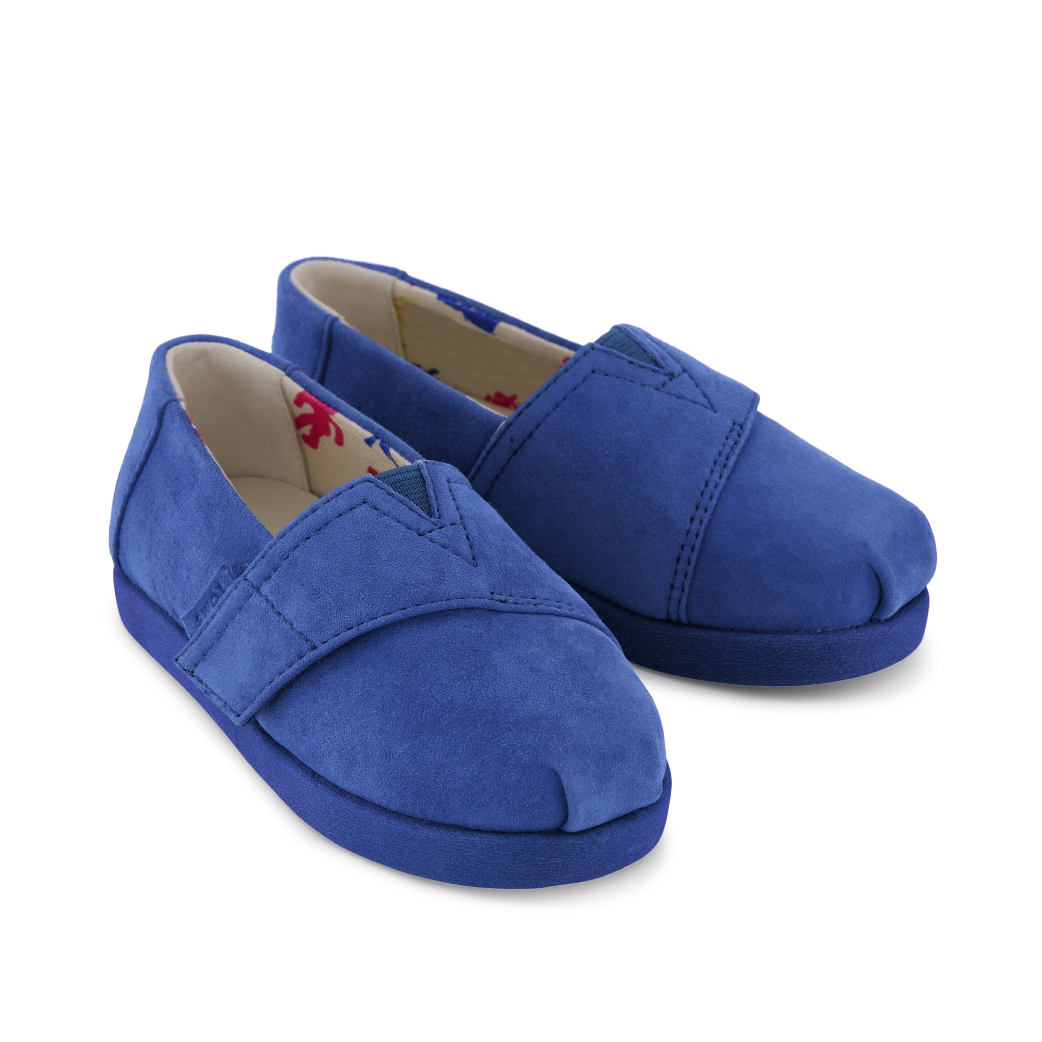 tomi TOMS x Jamie Mizrahi Alpargata Classic Blue Suede Toddler Shoe