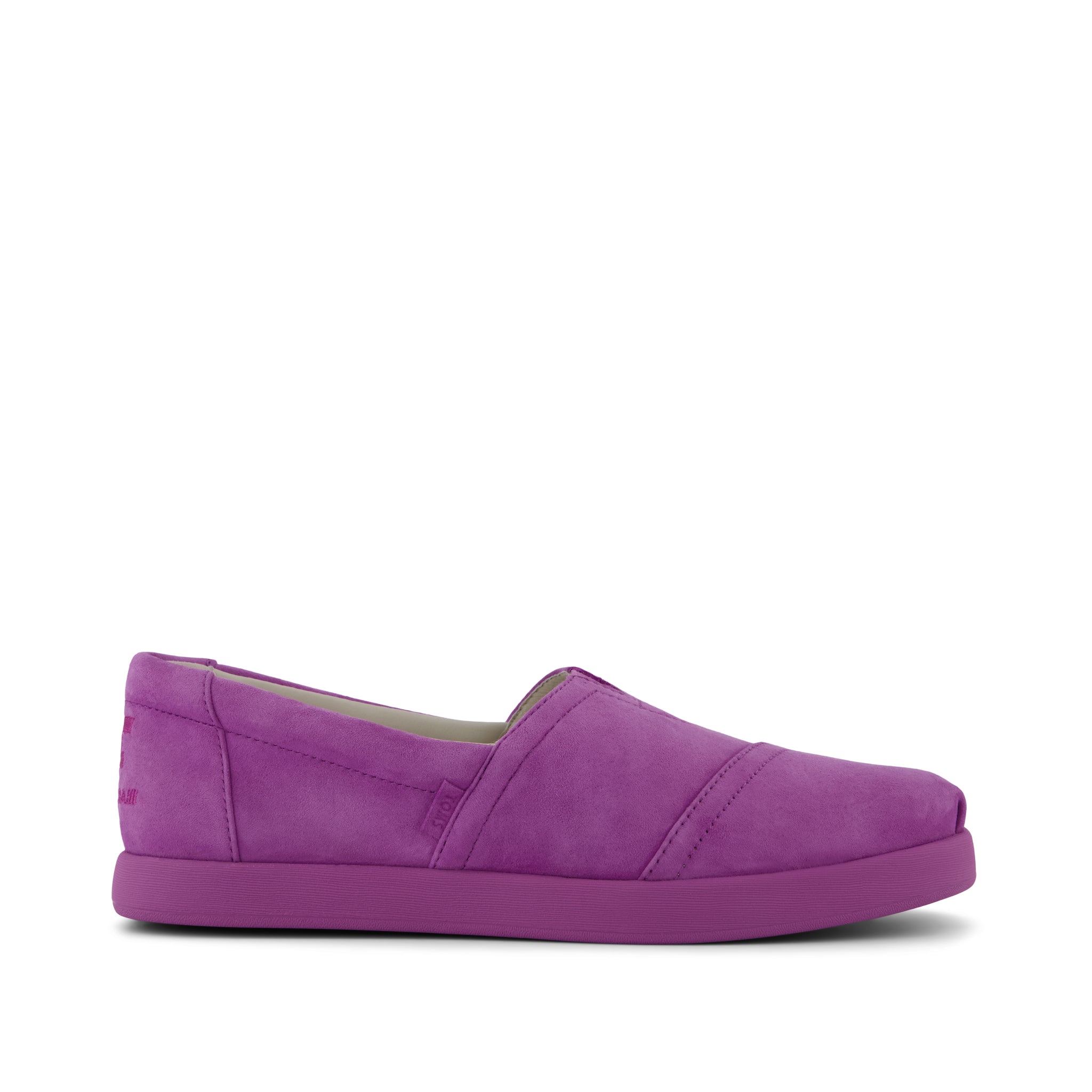 TOMS x Jamie Mizrahi Alp FWD  - Bright Mulberry Purple Suede Side View