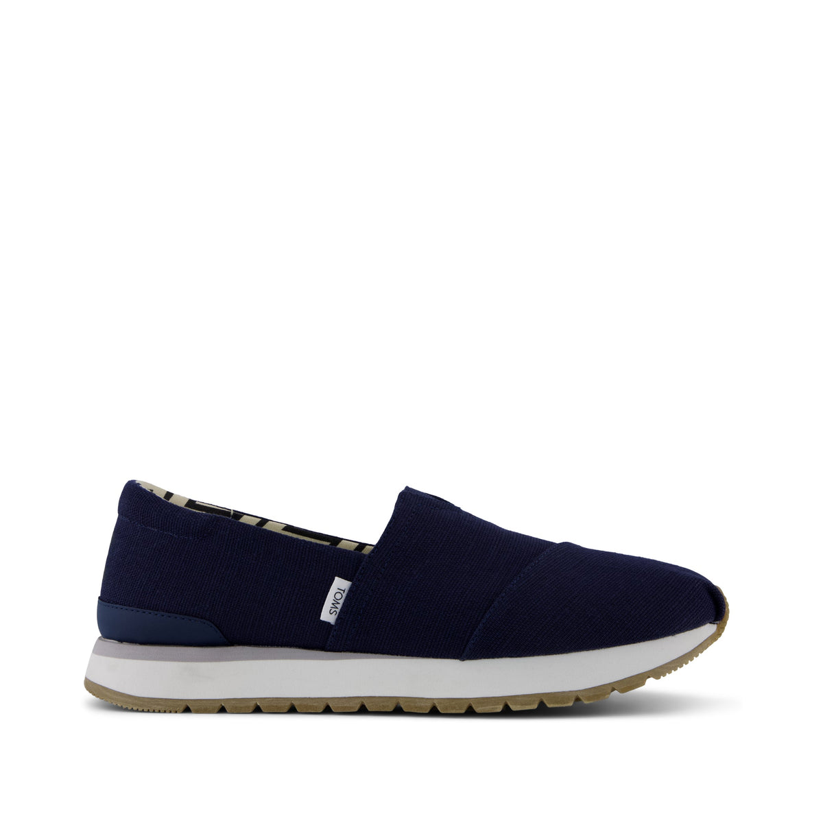 Toms Men\'s Trvl Lite Navy Heritage Canvas Sneakers Size 11 EUC TOMS Mens Travel Lite Low Cut Blue Heritage | Mercari main image 2