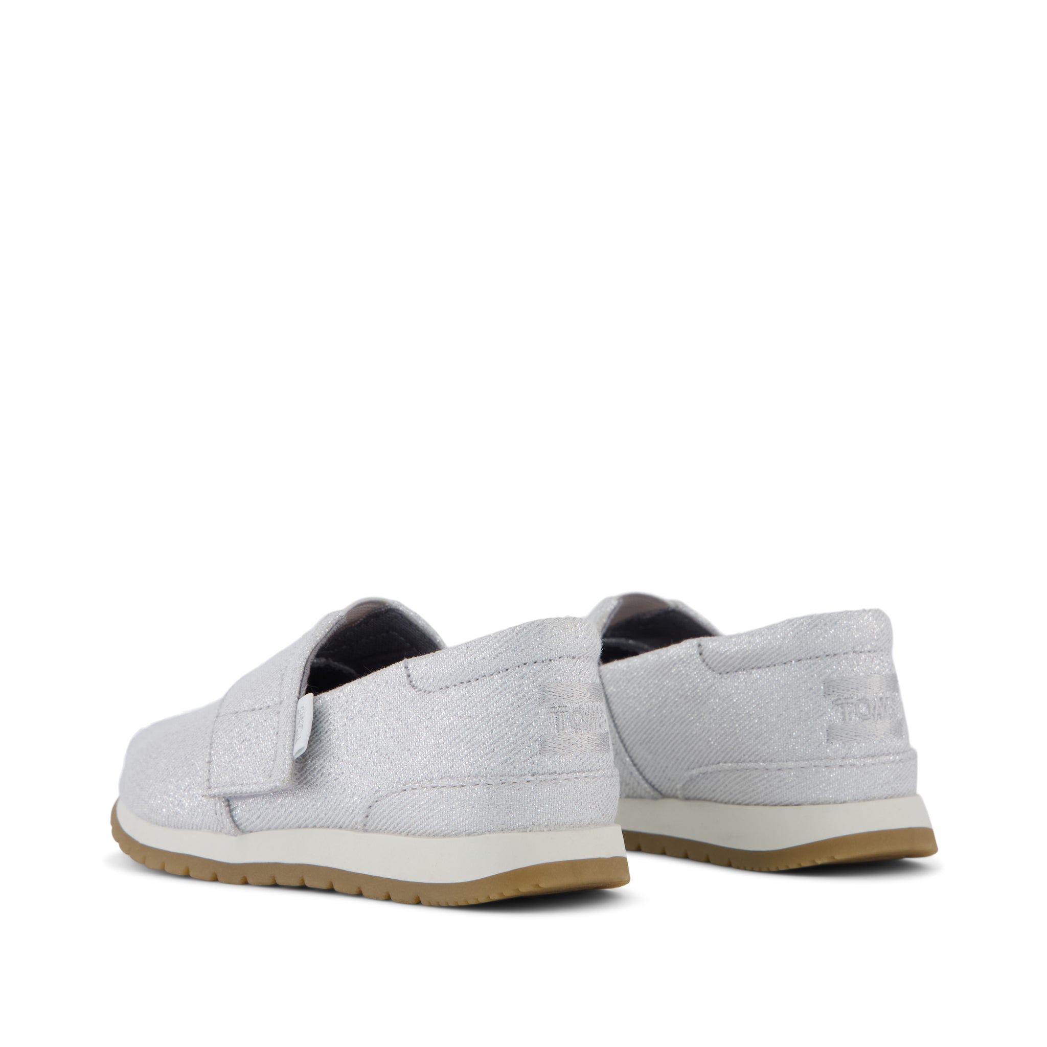 Resident Plus Toddler Sneaker - Silver Metallic Twill Back View