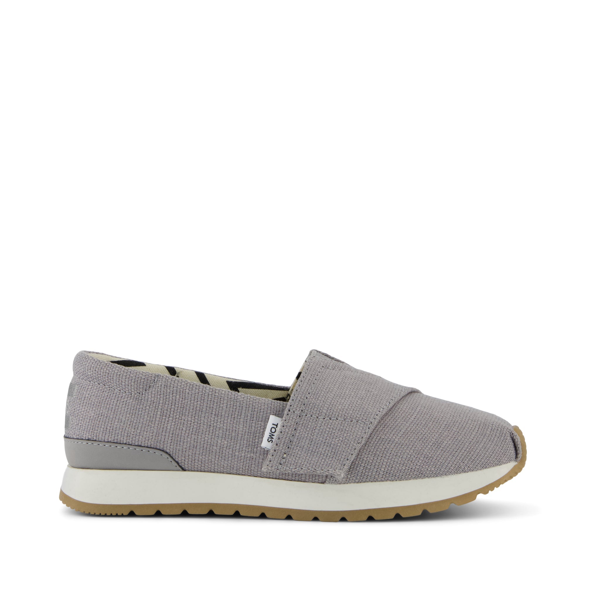 Resident Plus Kids Sneaker - Drizzle Grey Heritage Canvas Side View