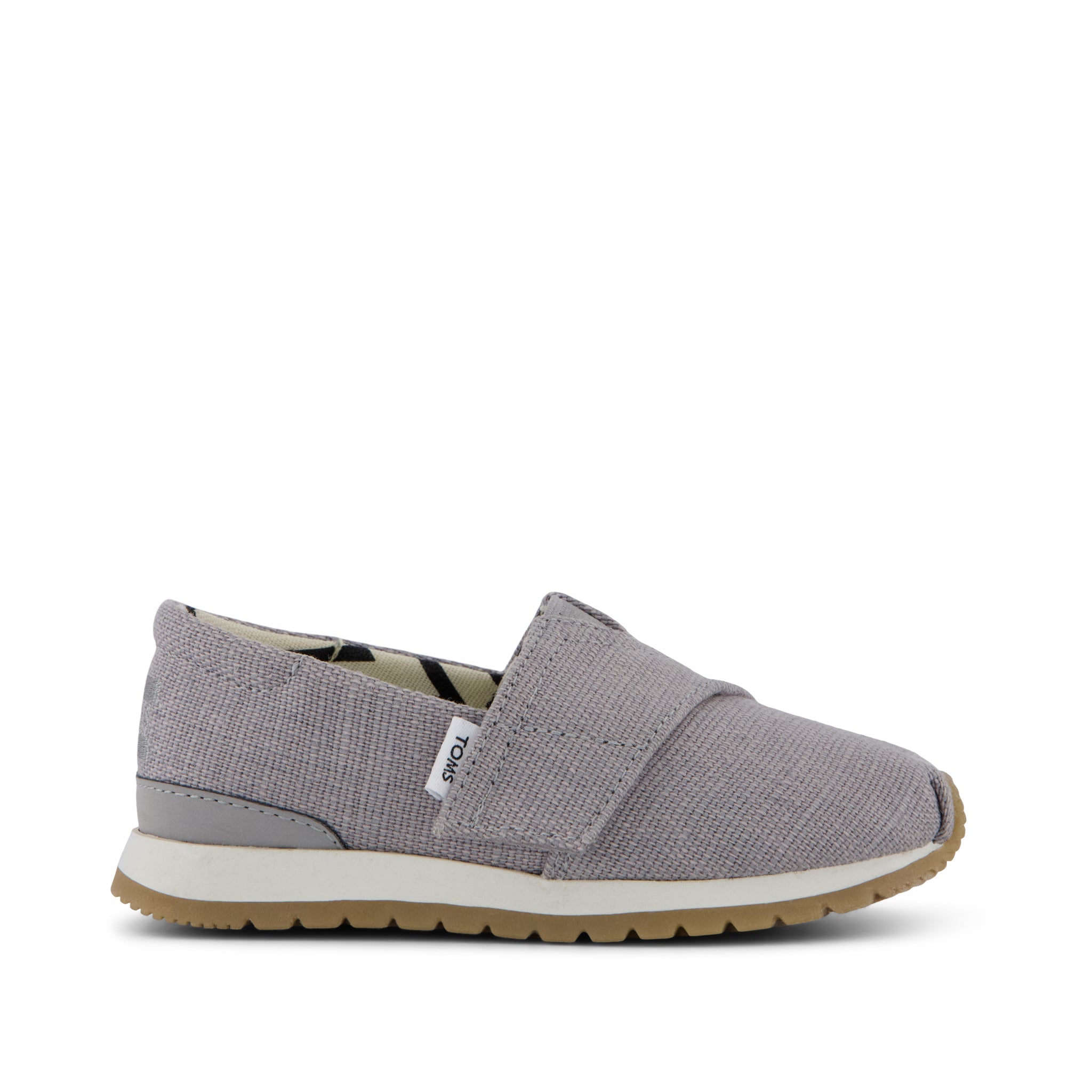 Resident Plus Toddler Sneaker - Drizzle Grey Heritage Canvas Side View