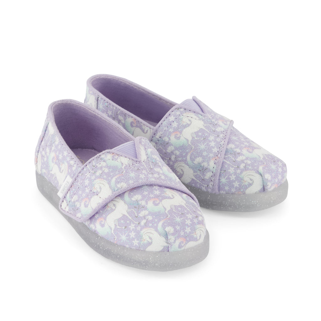 Alpargata Classic Toddler Shoe - Misty Lilac Iridescent Unicorn Front View