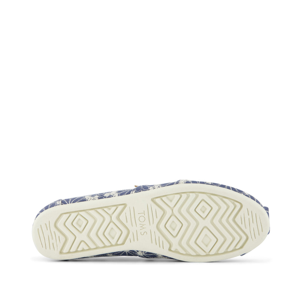 Alpargata Classic - Dark Sky Embroidered Daisy Denim​ Bottom Sole View
