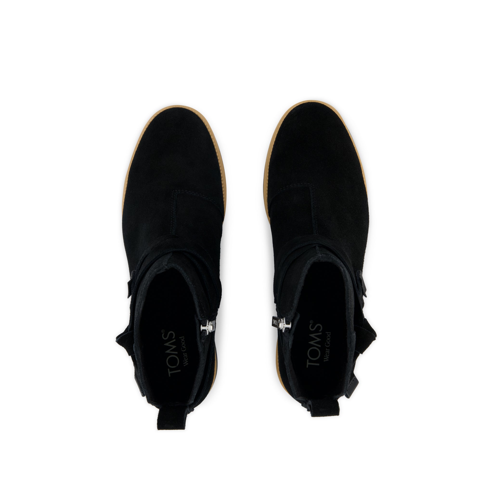 Marlow Boot - Water Repellent Black Suede Top View