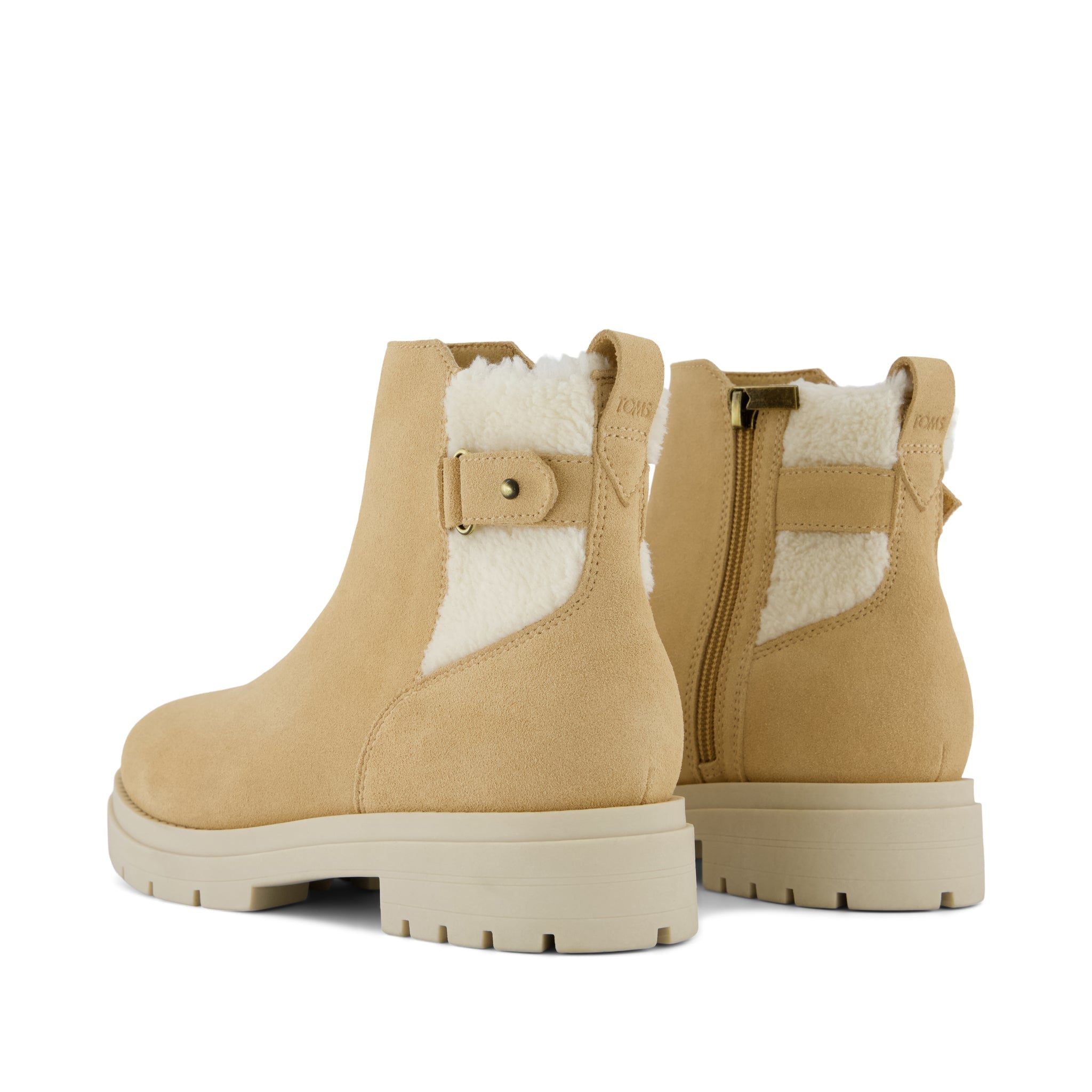 Astrid Boot - Water Repellent Light Caramel Suede Back View